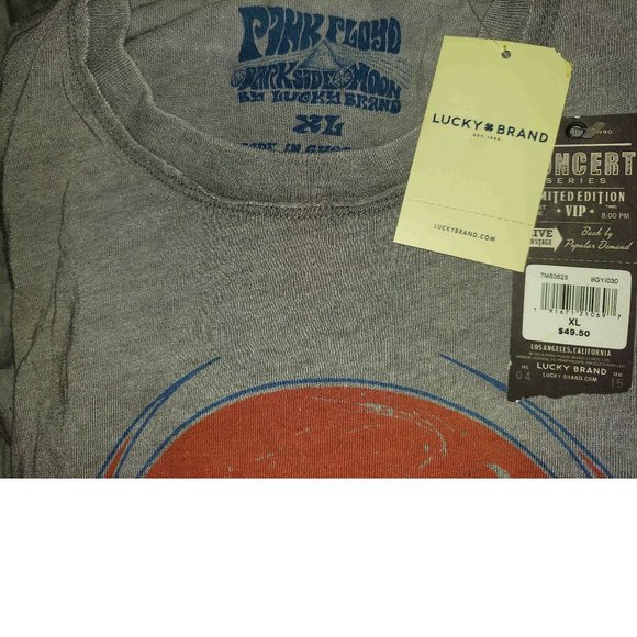 Lucky Brand Pink Floyd Concert Series rock Official T-Shirt 2XL NWT - Picture 3 of 3